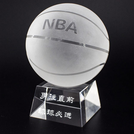 NBA水晶篮球摆件